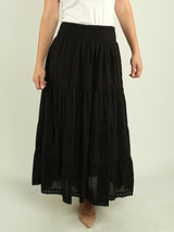 Cotton Midi Skirt
