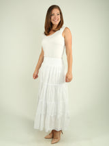 Cotton Midi Skirt