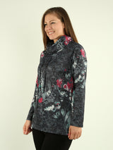 Floral Cowl Neck Tunic