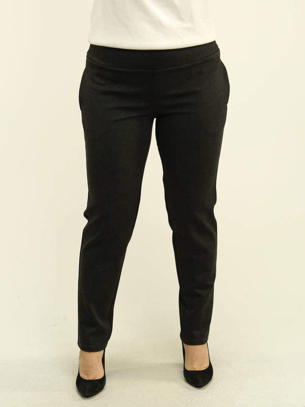 Solid Pull-On Petite Pants