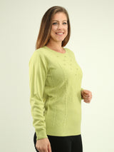 Pearl Cable Knit Pullover