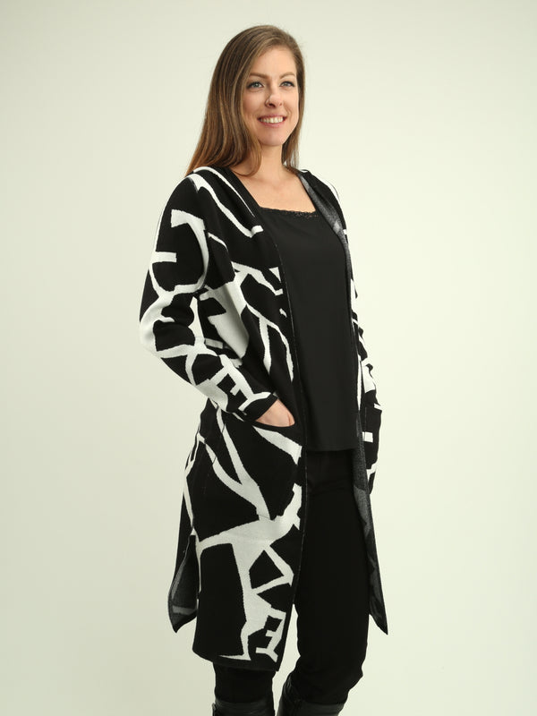 Hooded Reversible Cardigan