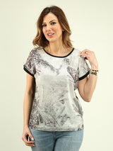 Sequin Printed Top