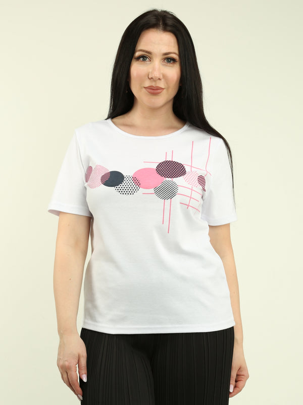 Circle Geometric Pattern Tee