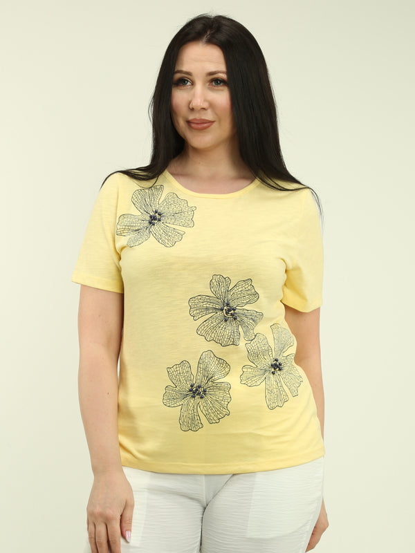 Pearl Floral Print Top
