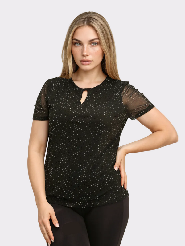 Rhinestone-Embellished Top