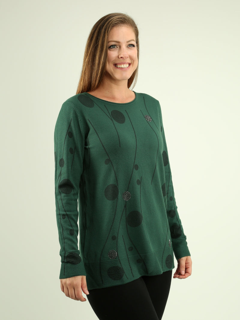Circle Print Sweater