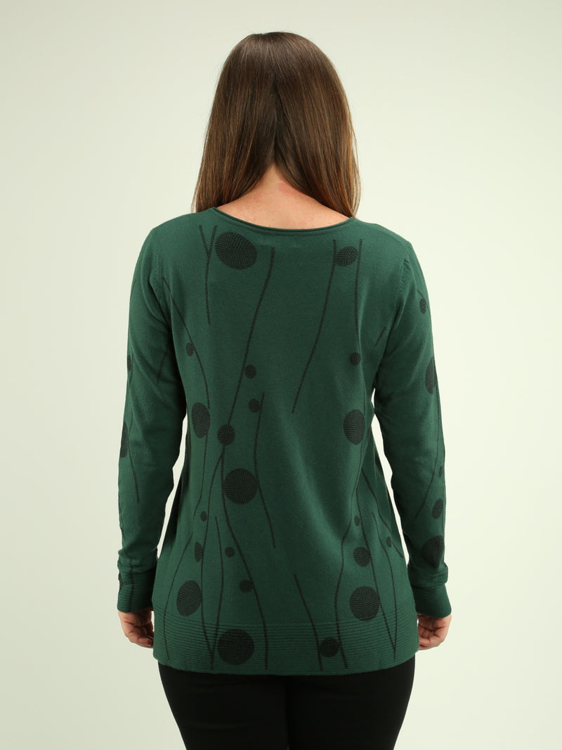 Circle Print Sweater