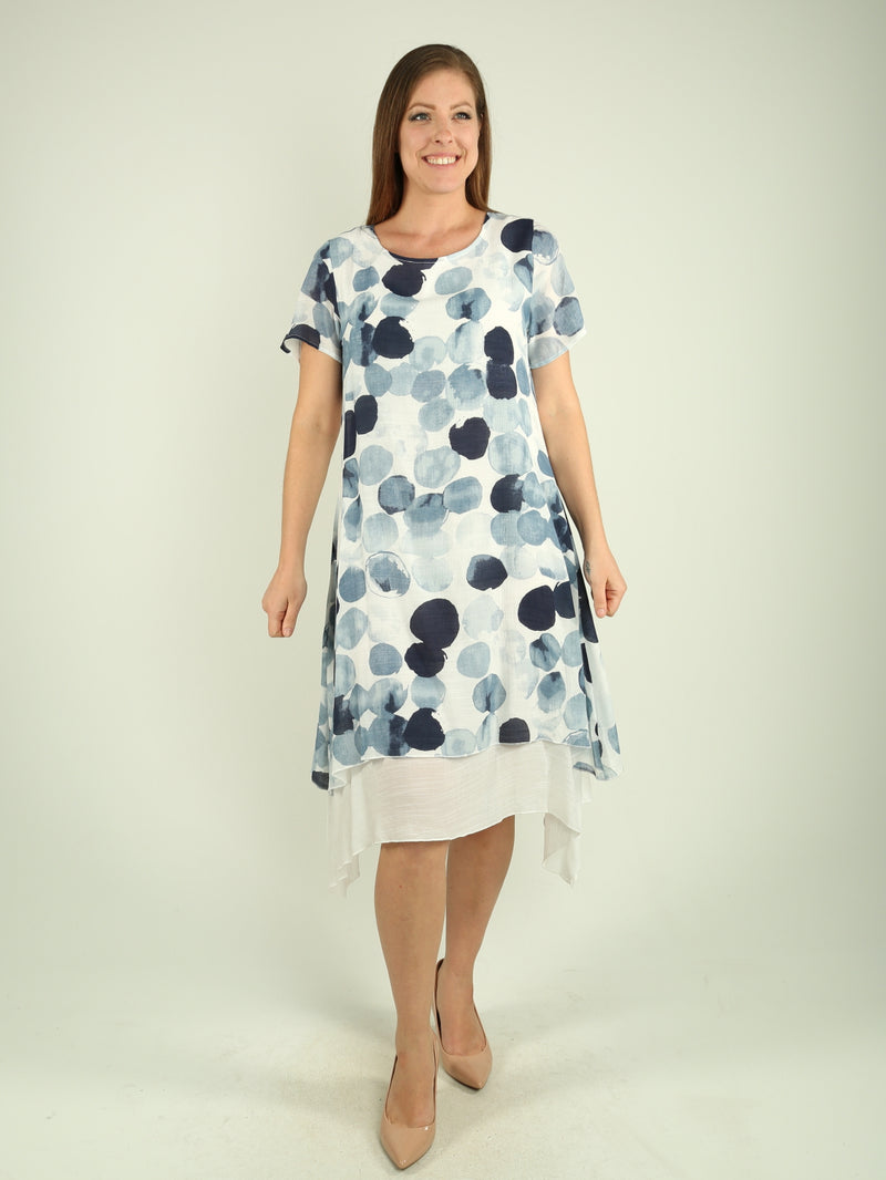 Layered Multi-Print Dress