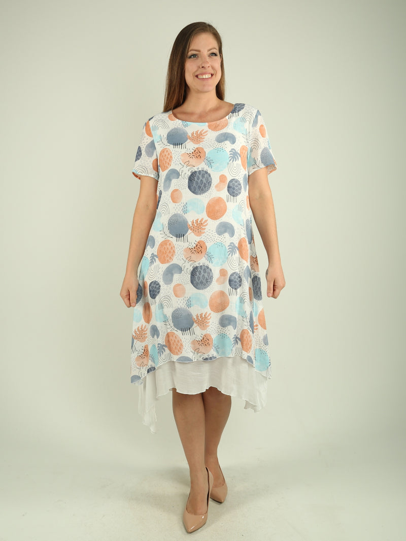 Layered Multi-Print Dress