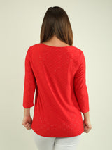 Embroidered Eyelet Top
