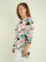 Printed Button Tunic