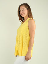 Embroidered Eyelet Tank