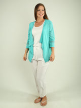 Lace Trim Waterfall Cardigan