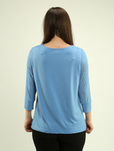 Draped Neckline Top