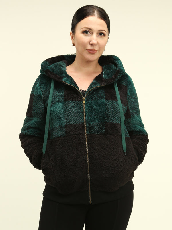 Faux Fur Hooded Jacket