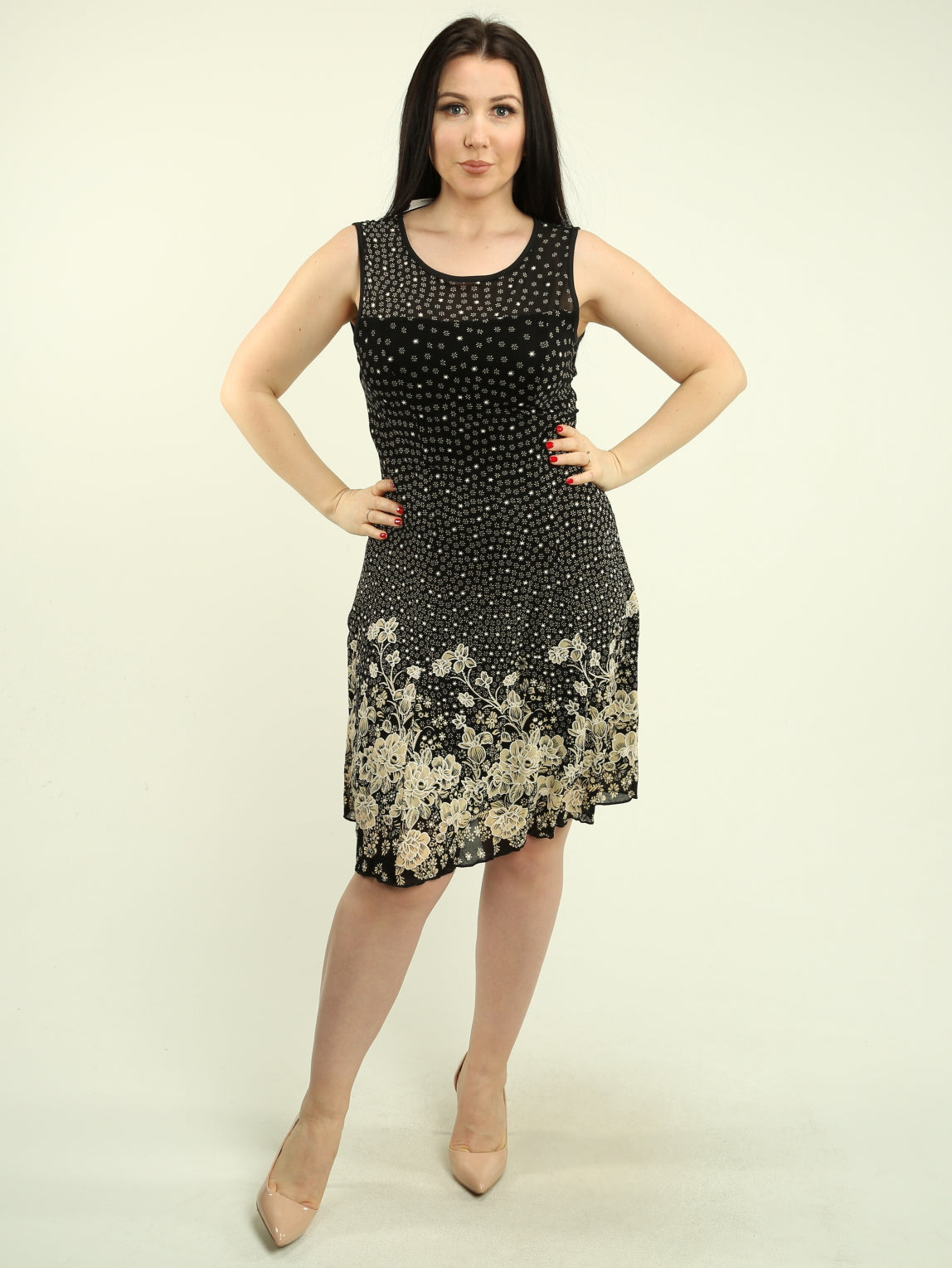 Sleeveless Lace Dress