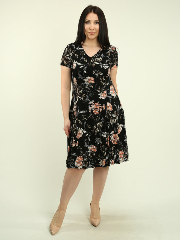 V-Neck Lace Dress