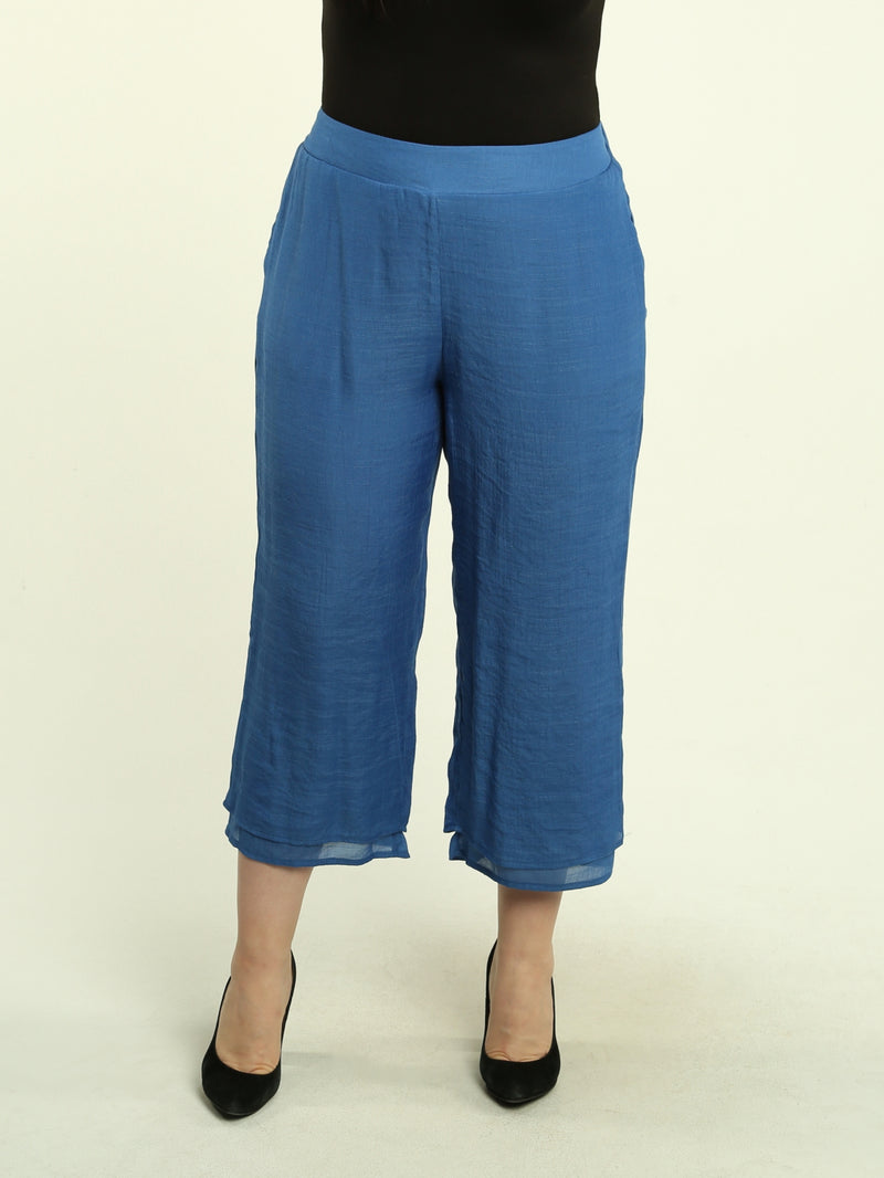 Layered Hem Pull-On Pants