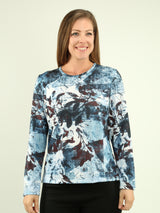 Embellished Print Top