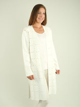 Long Cutout Detail Cardigan