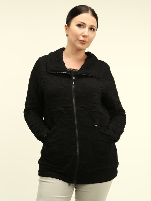 Textured Letter Jacket