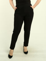 Rhinestone-Embellished Pull-On Pants