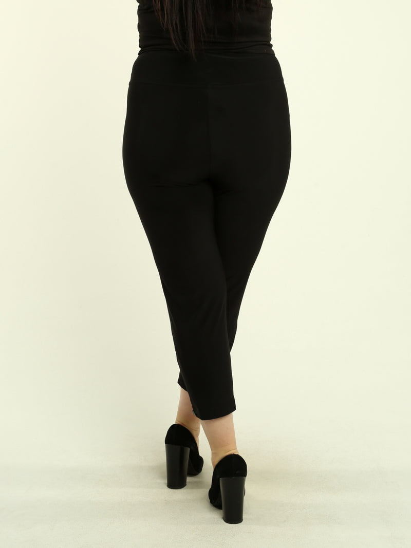 Rhinestone Cut-Out Detail Pants