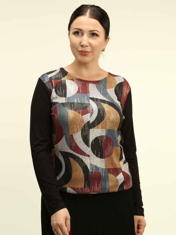 Foil Print Top
