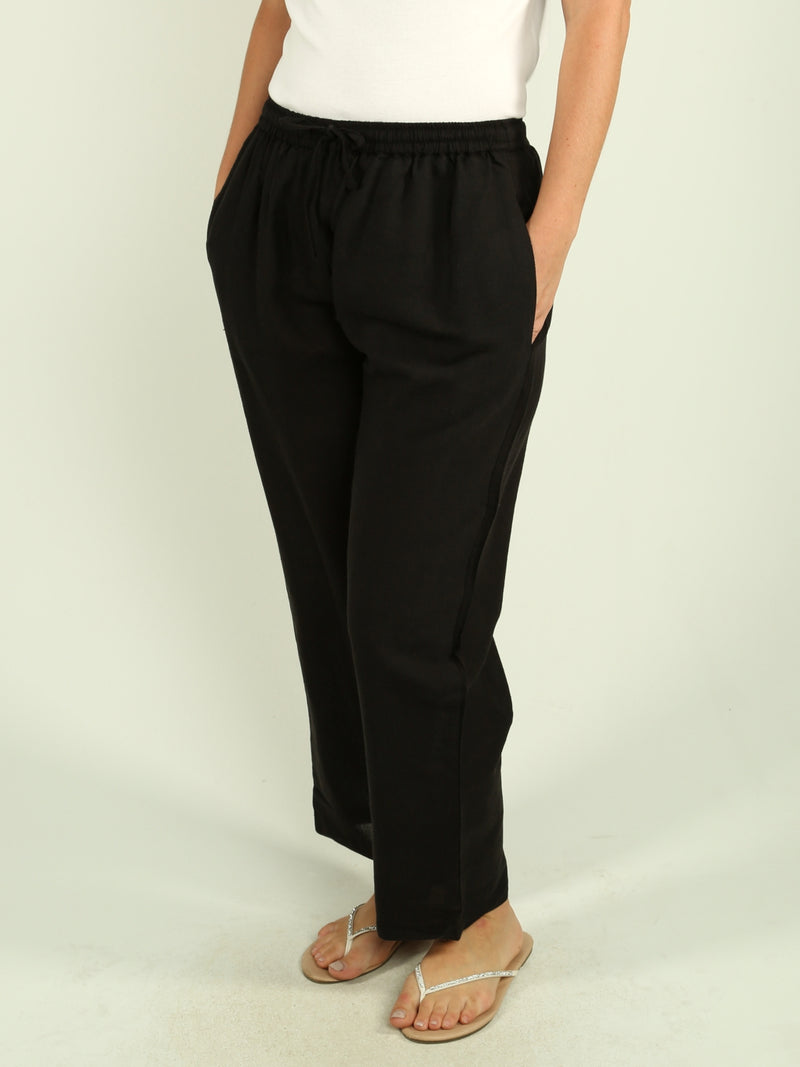Wide-Leg Cotton Pant