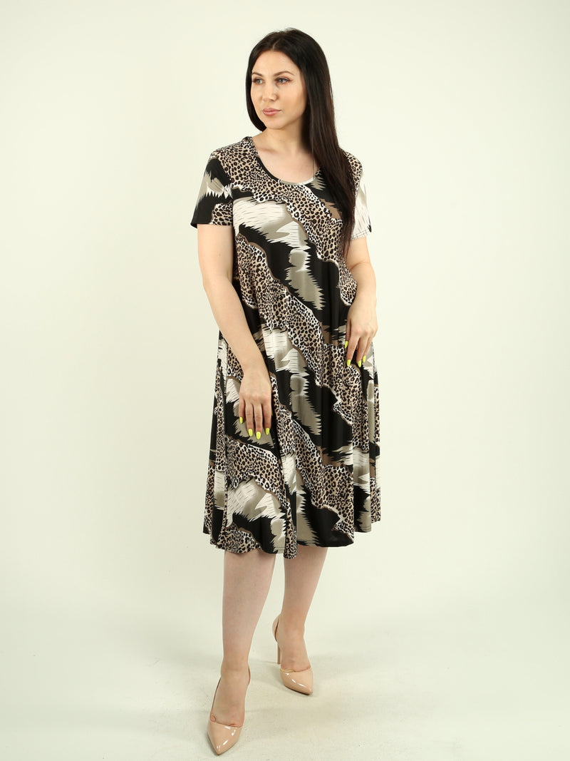 Multi-Print T-Shirt Dress