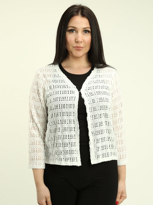 Crochet-Inspired Cardigan
