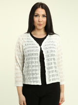 Crochet-Inspired Cardigan