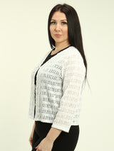 Crochet-Inspired Cardigan