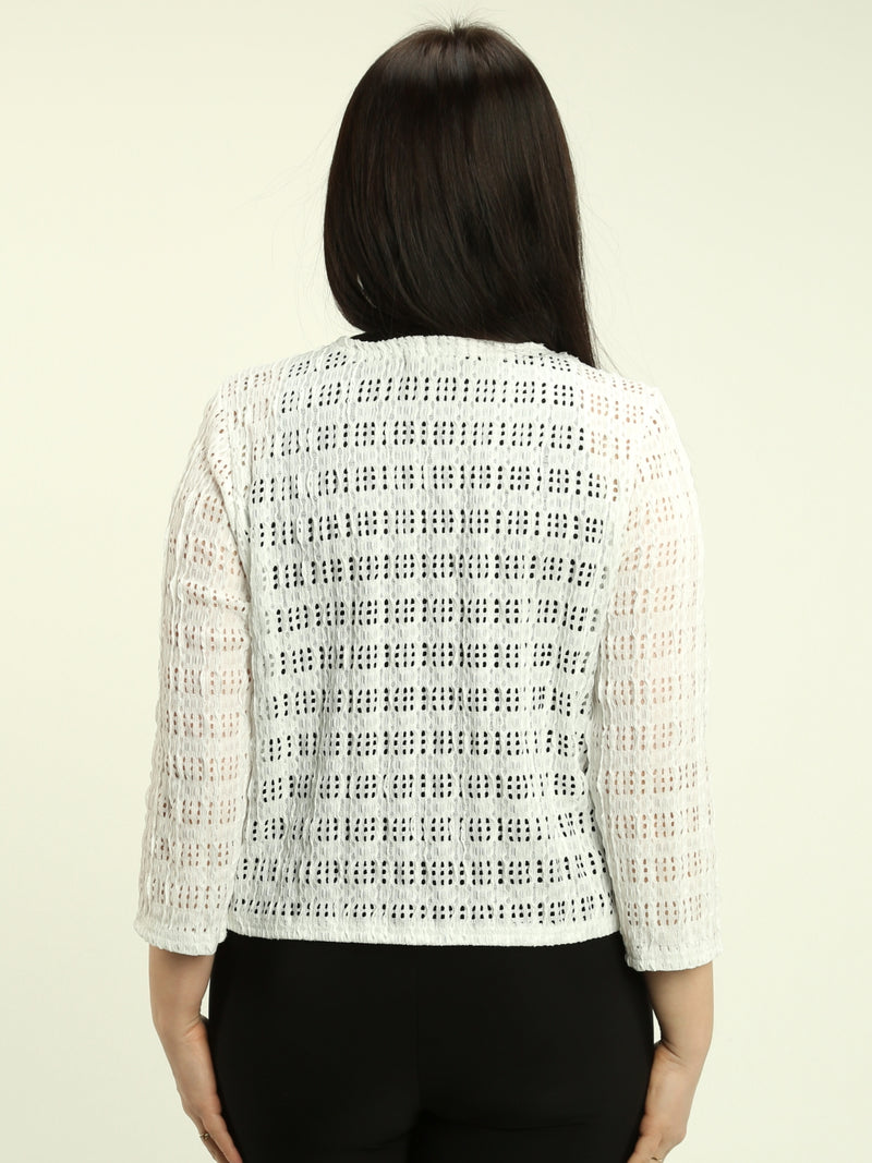 Crochet-Inspired Cardigan