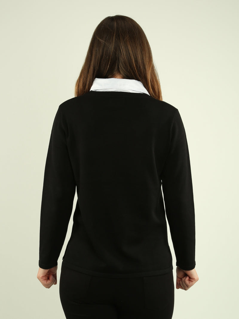 Knit Sweater & Shirt Fooler