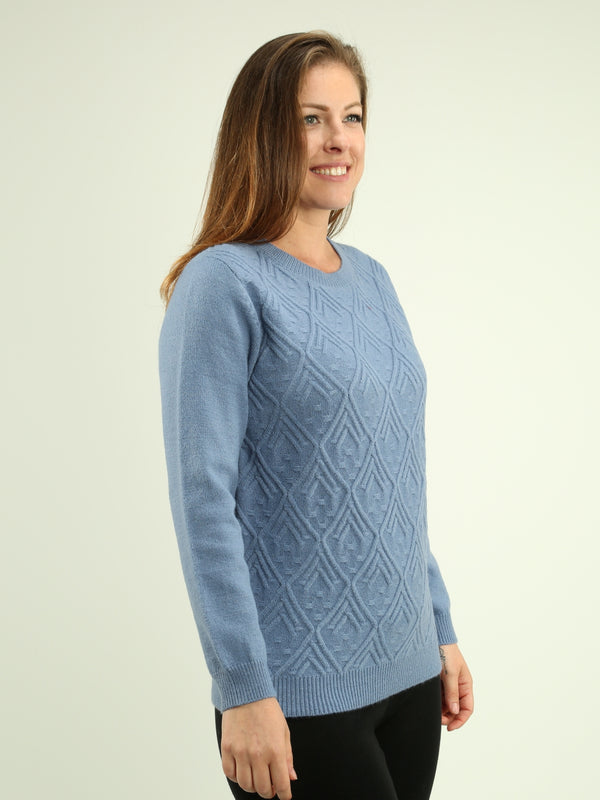 Diamond Cable Knit Sweater