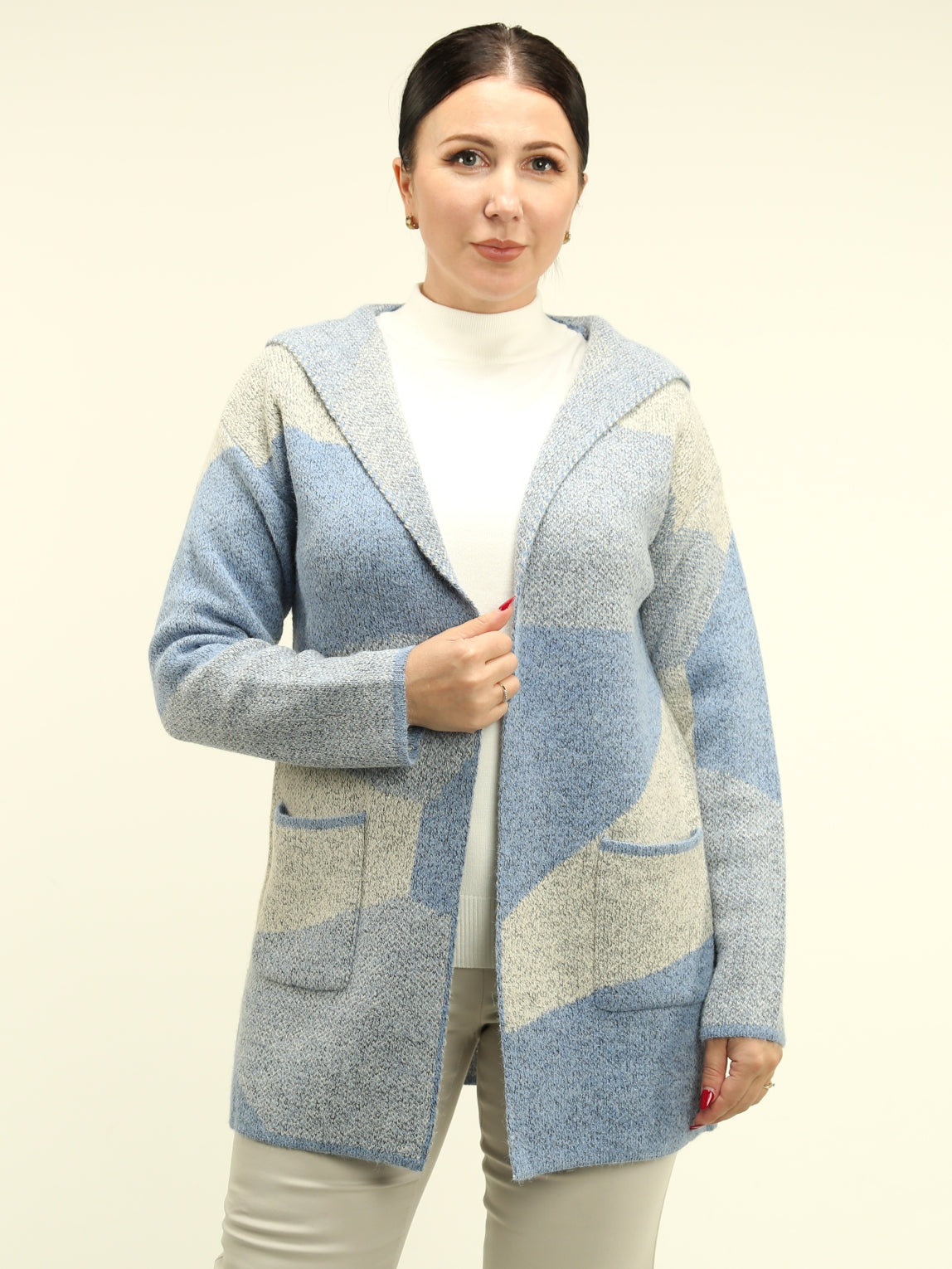 Open Front Hooded Coatigan