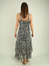 Tiered Print Ruffle Dress