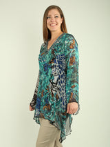 Beaded Chiffon Tunic