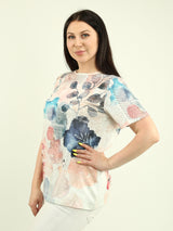 Watercolor Floral Print Tee