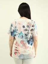 Watercolor Floral Print Tee