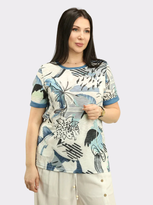 Floral-Print Top