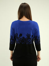 Flower Field Colour Block Top
