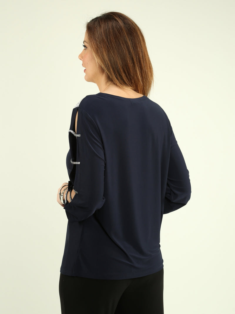 Ladder Sleeve Blouse