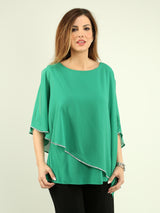 Asymmetrical Chiffon Blouse