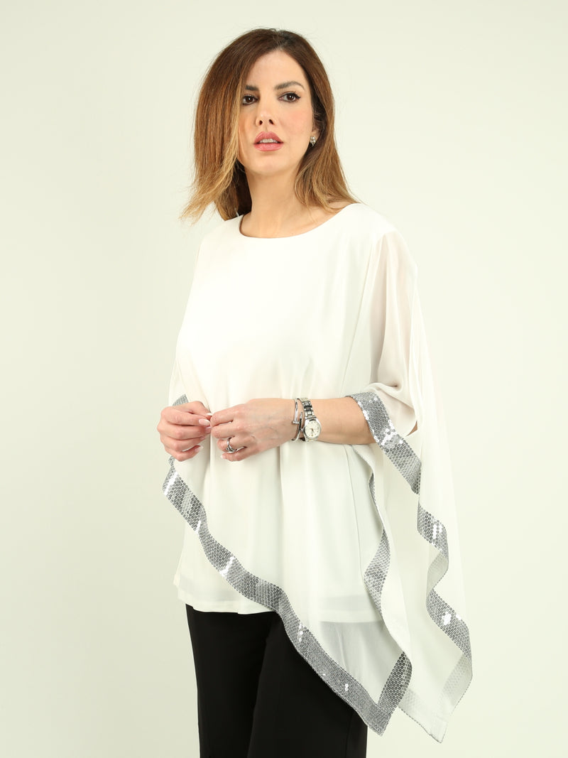 Asymmetrical Chiffon Blouse