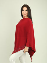 Pearl & Stone Border Popover Poncho