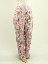 Multi-Print Pleated Pants