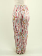 Multi-Print Pleated Pants